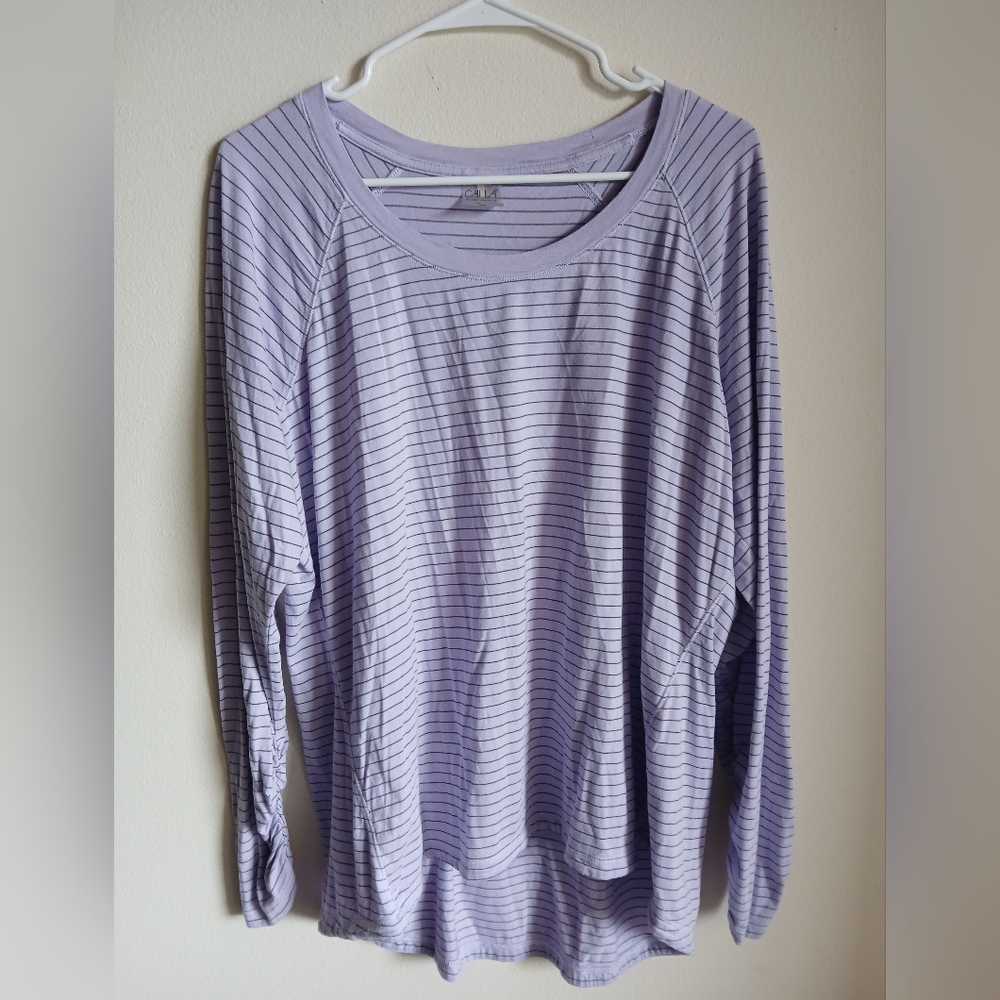 Calia by Carrie Underwood Everyday L/S Tee Purple Size 2X